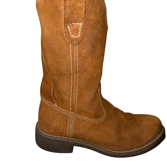 Honchos Boots Brown Suede Leather Boots Men's Size 6.5 Soft Boots Oil Resistant - Picture 6 of 14